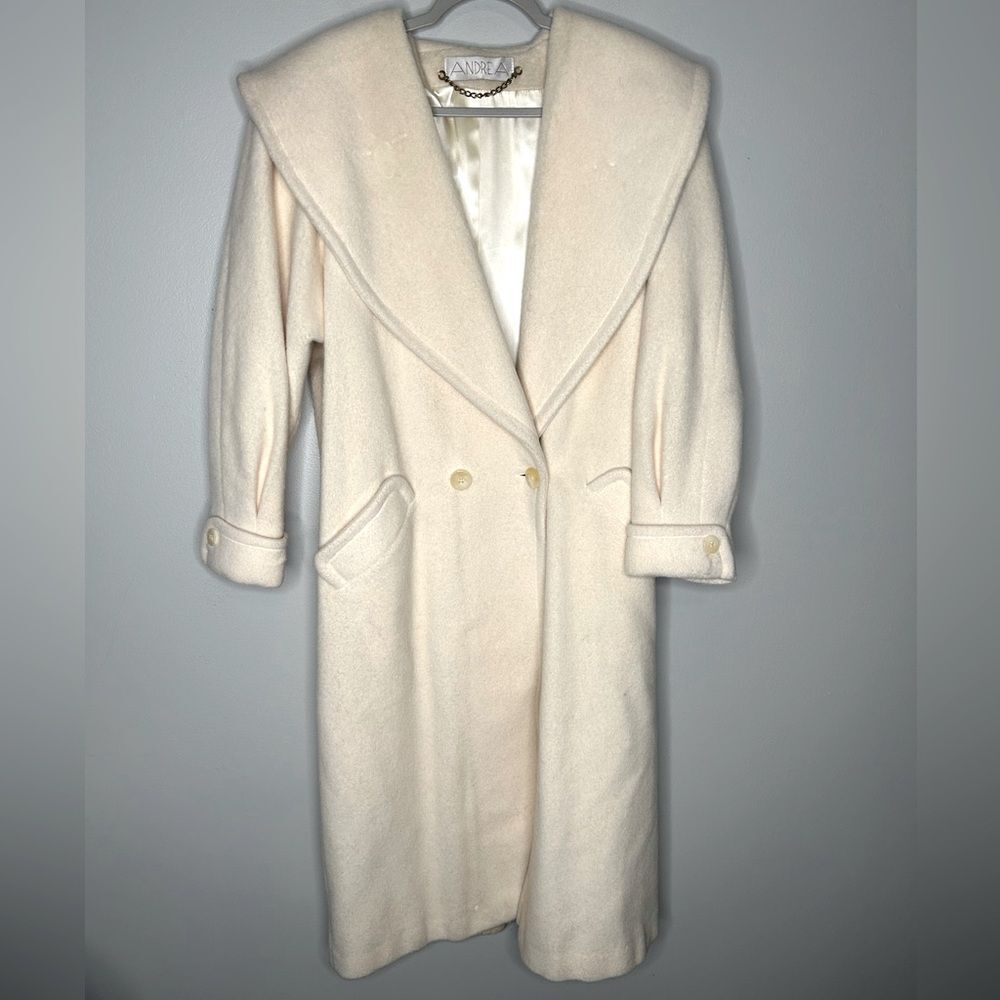 Andrea Vintage Shawl Collar Double breast Coat Made in the USA